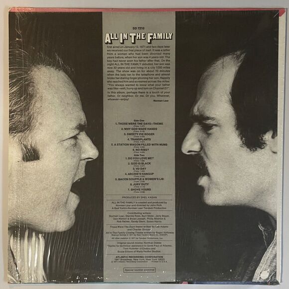 All In The Family TV SOUNDTRACK Used Vinyl Record with Booklet COLLECTORS SHAPE - Picture 2 of 9